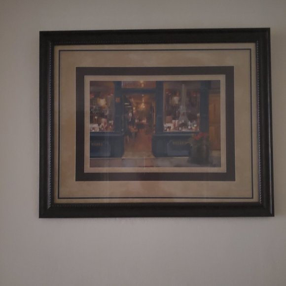 "Vins Fins" Framed Wall art 33" x 25" - Picture 3 of 3